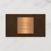 Carte De Visite QR CODE moderne or métallique luxe professionnel (Devant)