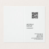 Carte De Visite QR Code Moderne Professionnel Exclusif (Extérieur déplié)
