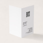 Carte De Visite QR Code Moderne Professionnel Exclusif (Extérieur)