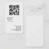 Carte De Visite QR Code Moderne Professionnel Exclusif (Devant / Derrière)