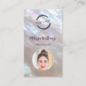 Carte De Visite QR Code | Mother-of-pearl Shimmering (Devant)