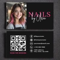 QR Code Nail Spécialiste Photo Typographie moderne