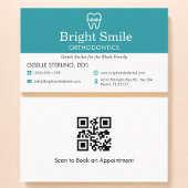 Carte De Visite QR Code Orthodontist Office 