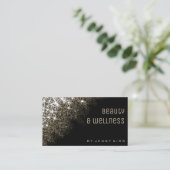 Carte De Visite QR Code Parties scintillant or brillant étoiles We (Debout devant)