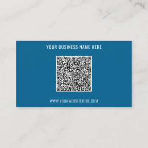Carte de visite QR Code personnalisée et texte Vos