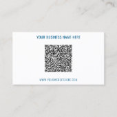 Carte de visite QR Code personnalisée et texte Vos (Devant)