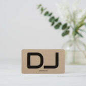 Carte de visite QR Code personnalisée pour DJ (Debout devant)