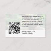 Carte de visite QR Code Photo de profil Coach Sant (Dos)