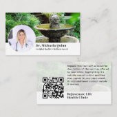 Carte de visite QR Code Photo de profil Coach Sant (Devant / Derrière)