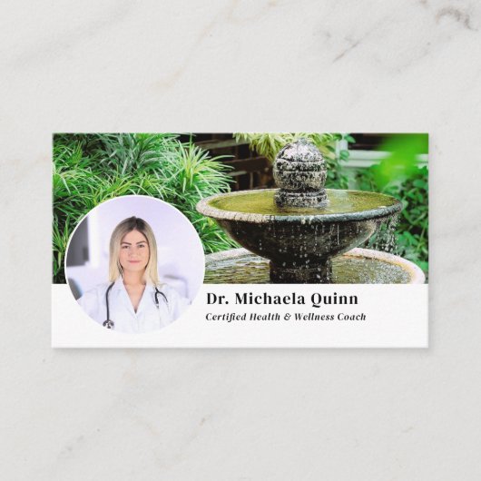 Carte de visite QR Code Photo de profil Coach Sant (Devant)