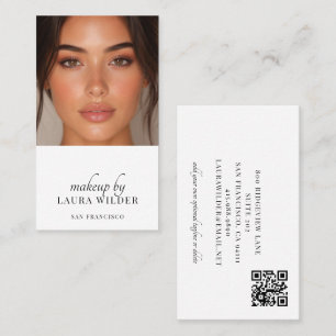 Carte de visite QR Code Photo Maquilleuse
