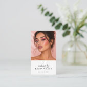 Carte de visite QR Code Photo Maquilleuse (Debout devant)