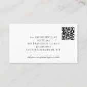 Carte de visite QR Code Photo Maquilleuse (Dos)