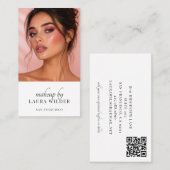 Carte de visite QR Code Photo Maquilleuse (Devant / Derrière)