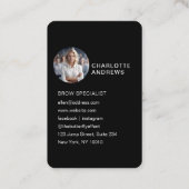 Carte De Visite QR-Code, Photo, Salon (Dos)