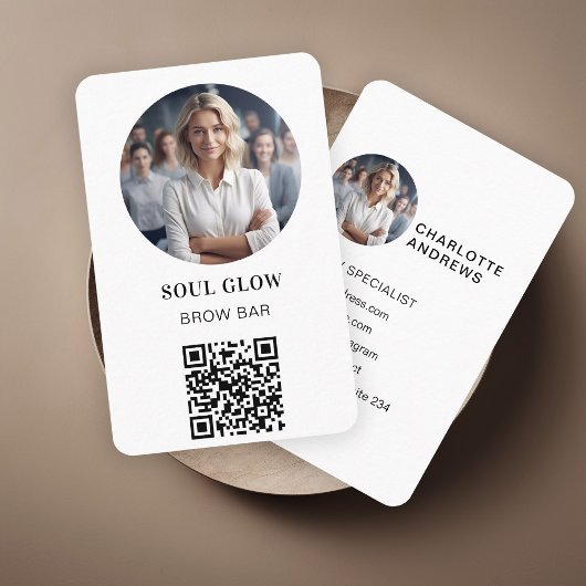 Carte De Visite QR-Code, Photo, Salon