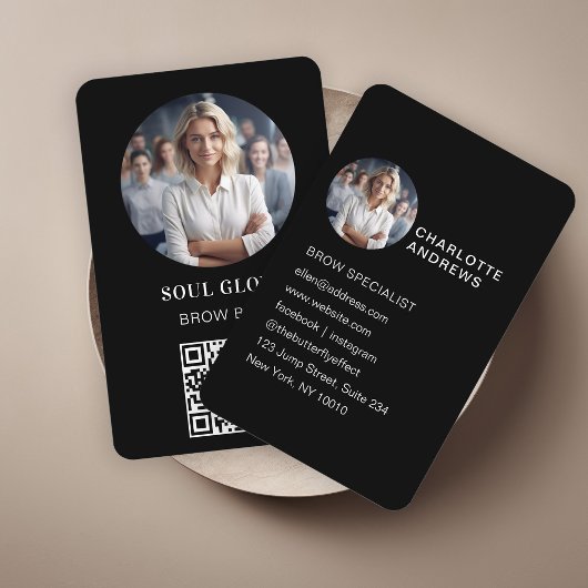 Carte De Visite QR-Code, Photo, Salon