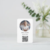 Carte De Visite QR-Code, Photo, Salon (Debout devant)