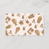 Carte de visite QR Code pour café moderne (Devant)