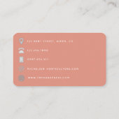 Carte de visite QR Code pour coiffeur afro-américa (Dos)