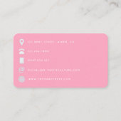 Carte de visite QR Code pour coiffeur afro-américa (Dos)