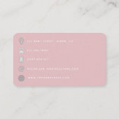 Carte de visite QR Code pour coiffeur afro-américa (Dos)