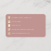Carte de visite QR Code pour coiffeur afro-américa (Dos)