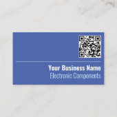Carte de visite QR Code pour Composants Électroniq (Dos)