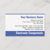 Carte de visite QR Code pour Composants Électroniq (Devant)