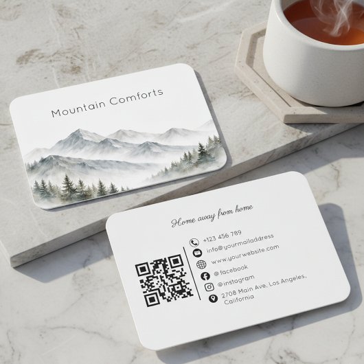 Carte de visite QR Code pour guide de location de
