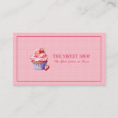 Carte de visite QR Code pour la boulangerie Cupcak (Devant)