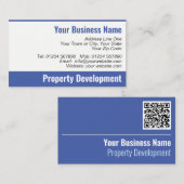 Carte de visite QR Code pour le développement immo (Devant / Derrière)