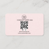 Carte de visite QR Code pour les médias sociaux av (Devant)