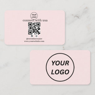 Carte de visite QR Code pour les médias sociaux av