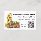 Carte de visite QR code pour marché de producteurs (Devant)