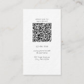 Carte de visite QR Code pour Massage Thaï Minimali (Dos)