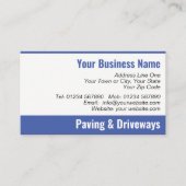 Carte de visite QR Code pour Pavage & Allées (Devant)
