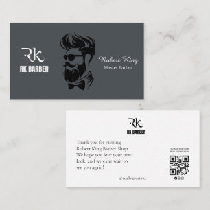 Carte de visite QR Code pour Salon de Coiffure Mod