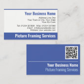Carte de visite QR Code pour services de cadrage d (Devant / Derrière)