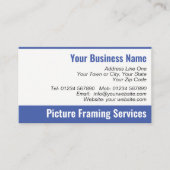 Carte de visite QR Code pour services de cadrage d (Devant)