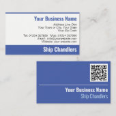 Carte de visite QR Code pour Ship Chandlers (Devant / Derrière)