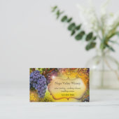 Carte de visite QR Code pour vignoble ou domaine v (Debout devant)