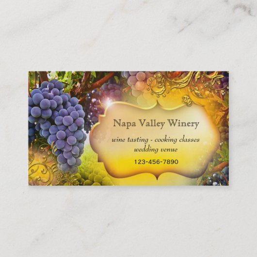 Carte de visite QR Code pour vignoble ou domaine v (Devant)