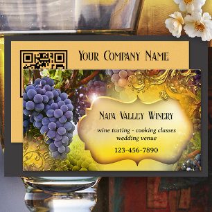 Carte de visite QR Code pour vignoble ou domaine v