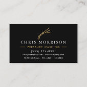 Carte De Visite QR Code Pressure Washing Power Wash (Devant)