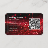 Carte De Visite QR Code Professional Creative Nail Technicien (Devant)