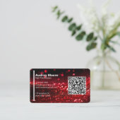 Carte De Visite QR Code Professional Creative Nail Technicien (Debout devant)