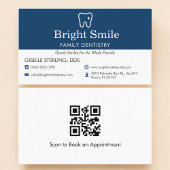 Carte De Visite QR Code Professional Dental Office Dentistry