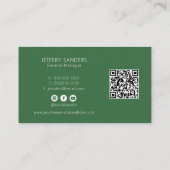 Carte De Visite QR Code Professional Tree Services (Dos)