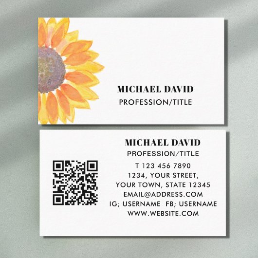 Carte De Visite QR Code Professionnel